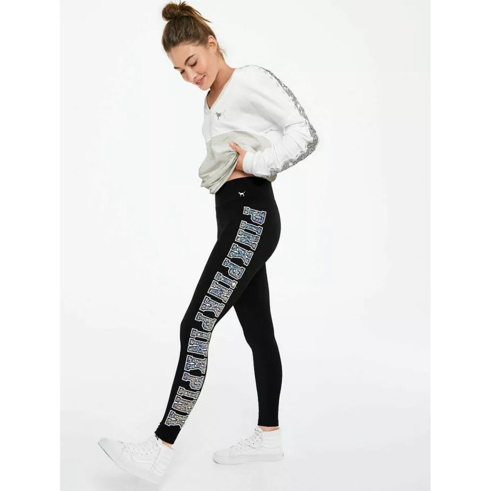 Pink Sequin‎ Bling Leggings